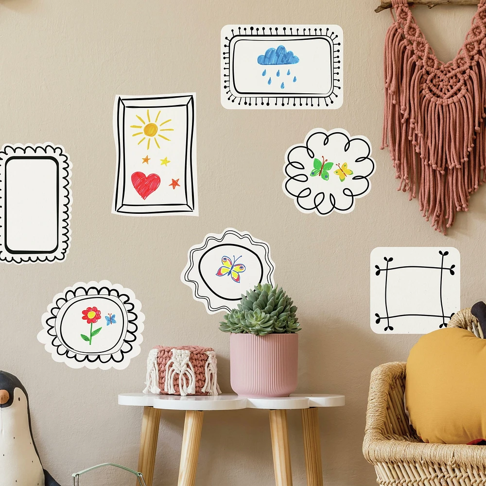 ROOMMATES BLACK WHIITE PALM PEEL & STICK GÉANTS MURAUX STICKER MURAUX B&W PALM