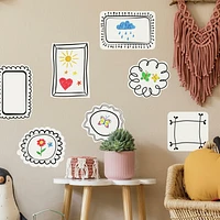 ROOMMATES BLACK WHIITE PALM PEEL & STICK GÉANTS MURAUX STICKER MURAUX B&W PALM