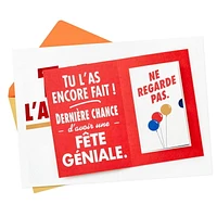 Carte comique de fête – Hallmark (Ne regarde pas à l'intérieur de cette carte)