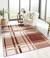 ECARPET Washable Plaid Area Rug & Runner for Kitchen, Bedside, Living Room, Hallway