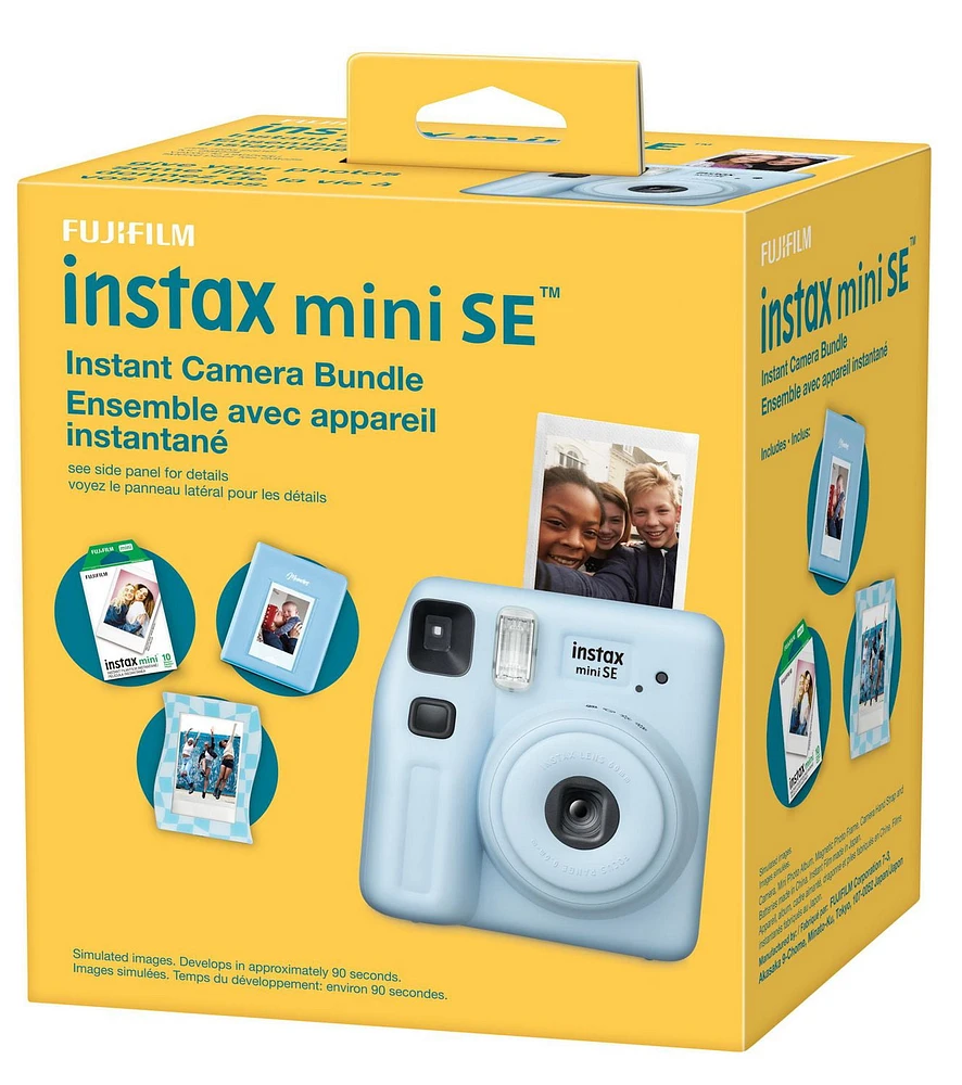 INSTAX MINI SE Instax Camera Bundle, Blue