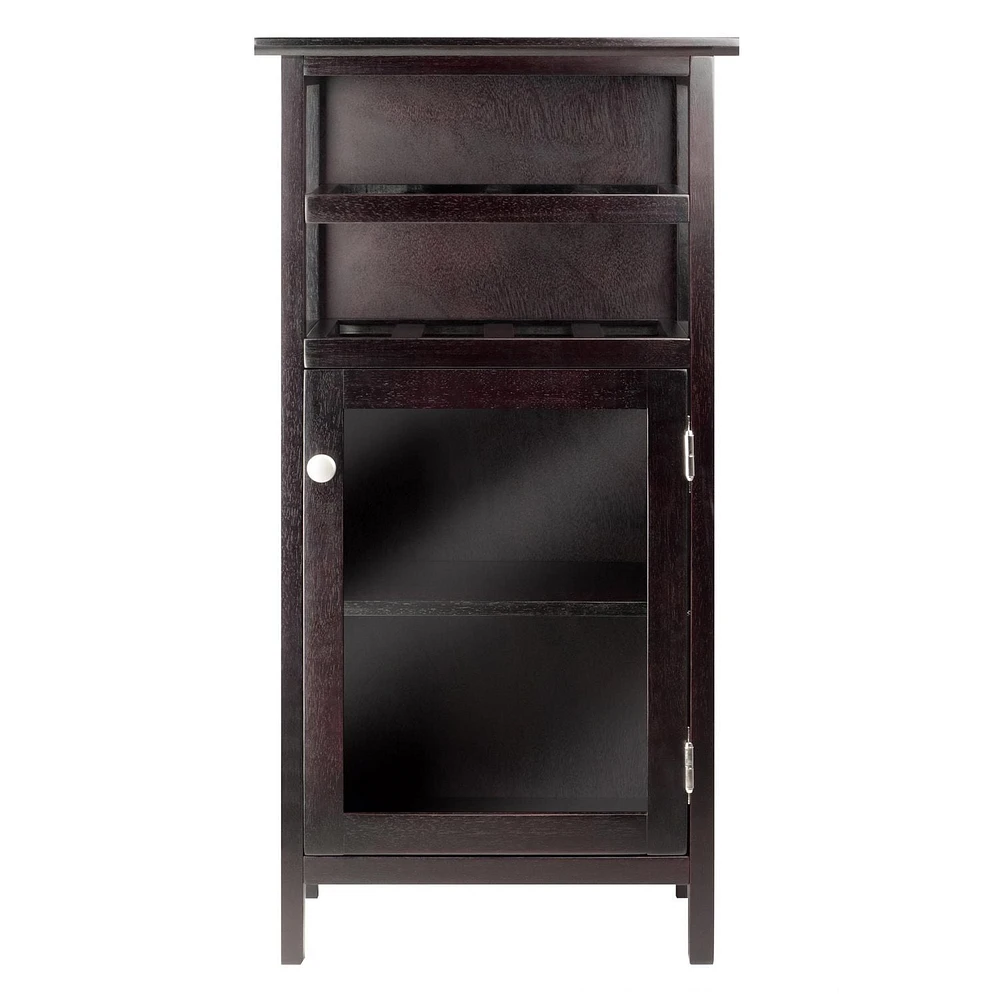 Winsome Alta Wine Cabinet in Espresso Finish - 92119