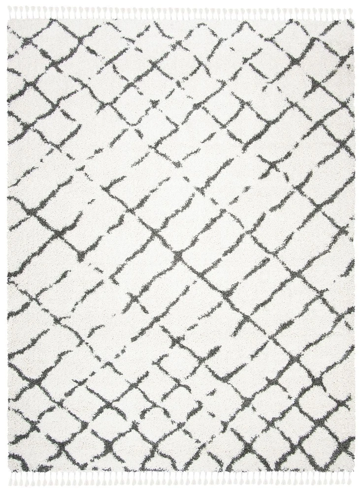 Safavieh Moroccan Fringe Dorian Tapis Géométrique Shag