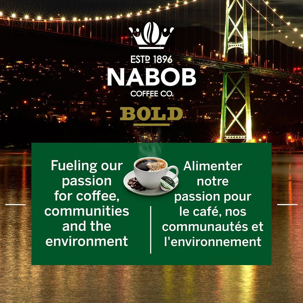 Nabob Full City Dark Coffee 100% Compostable Pods, 292g, 30 Pods