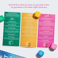 Let’s Get Deep® Date Night Dice by Relatable, Includes 4 Dice, for Ages 18+, Roll for 200+ Unique Date Night Ideas