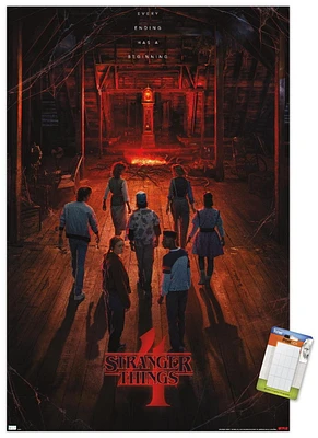 Netflix Stranger Things: Season 4 - Creel House Teaser One Sheet Wall Poster with Push Pins