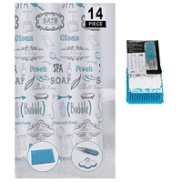 14 Pc Set Salle De Bains