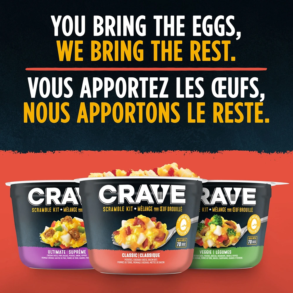 CRAVE Classic Scramble Kits, 79 g Cup