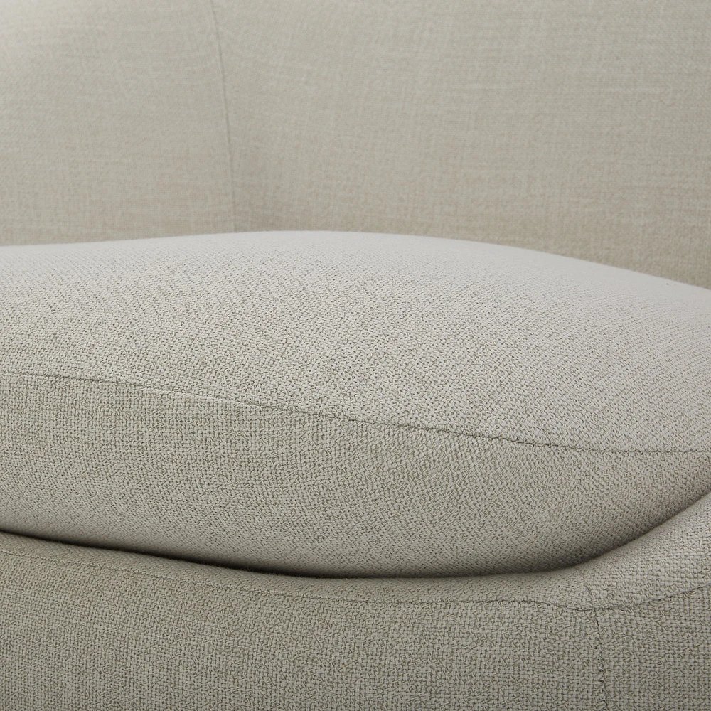 Better Homes & Gardens Mira Swivel Chair, Linen, Better Homes & Gardens Mira Swivel Chair, LinenSoft linen fabric provides lasting comfort360-degree swivel base for easy movement