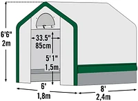 Arrow Abri 10x12 Vert