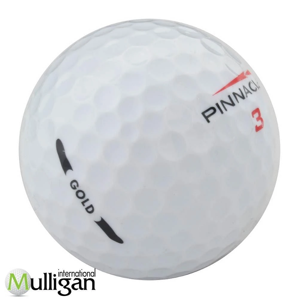Mulligan - 12 balles de golf récupérées Pinnacle Gold 4A, Blanc