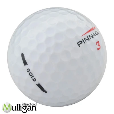 Mulligan - 12 balles de golf récupérées Pinnacle Gold 4A, Blanc