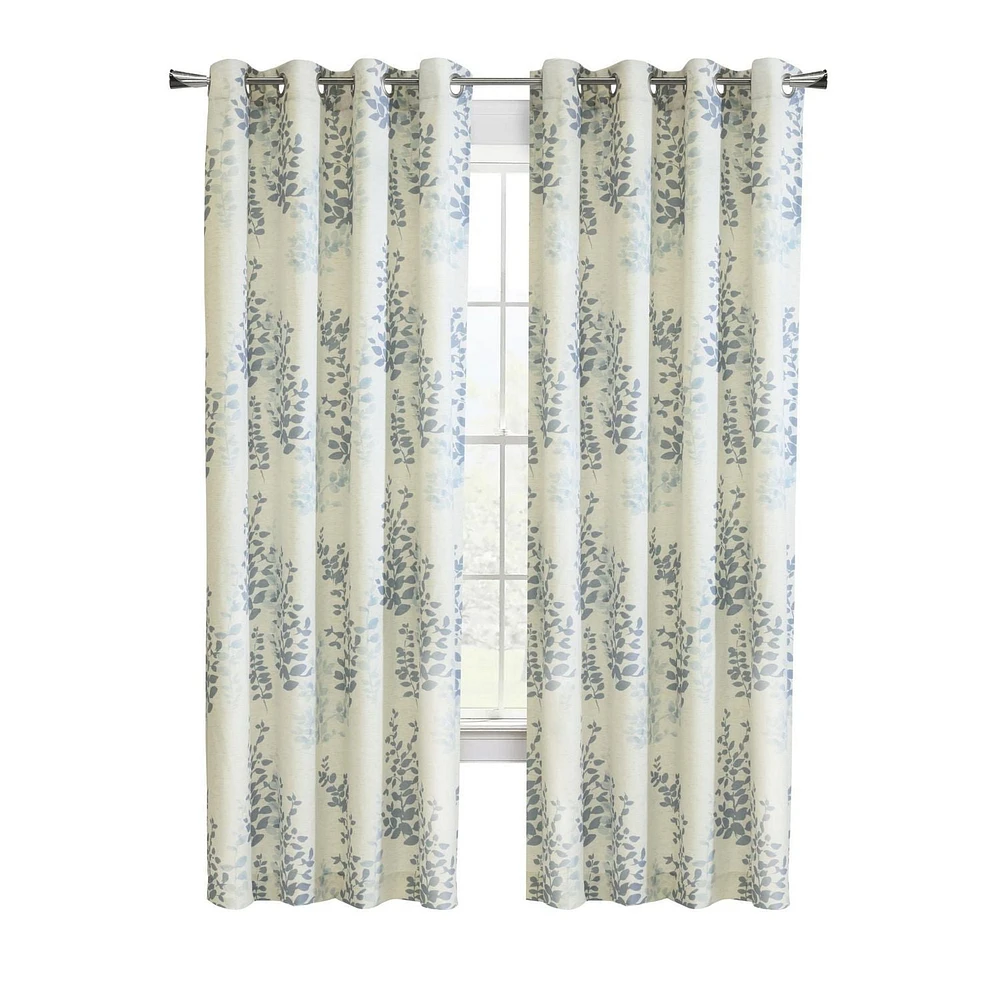Loft Living Leszno filtrant la lumière panneau de rideau à œillets 50 x 63 in Bleu
