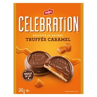 Celebration Milk Chocolate Top Butter Caramel Truffle Cookies, 240g / Boxed Cookies