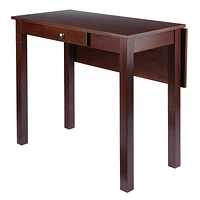 Winsome Perrone 3pc Set High Tabe with Saddle Seat Stools