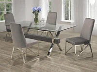 5-Piece Dining Set, Grey