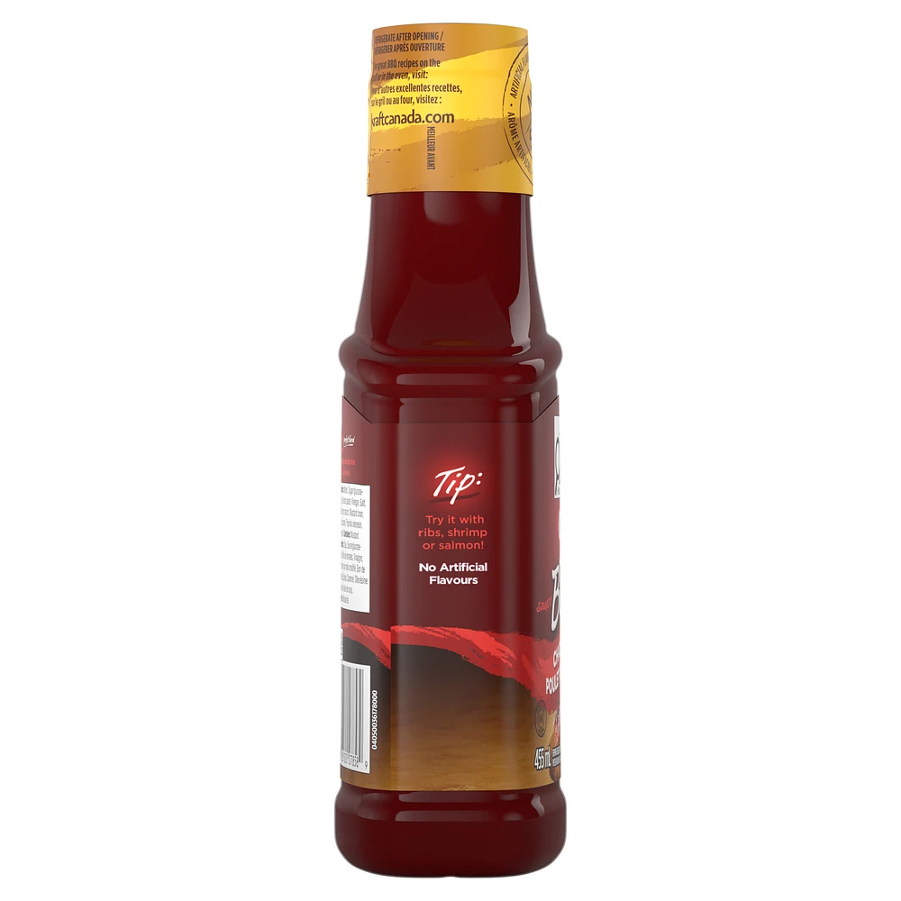 Kraft Chicken & Rib BBQ Sauce, 455 ml Bottle, 455mL