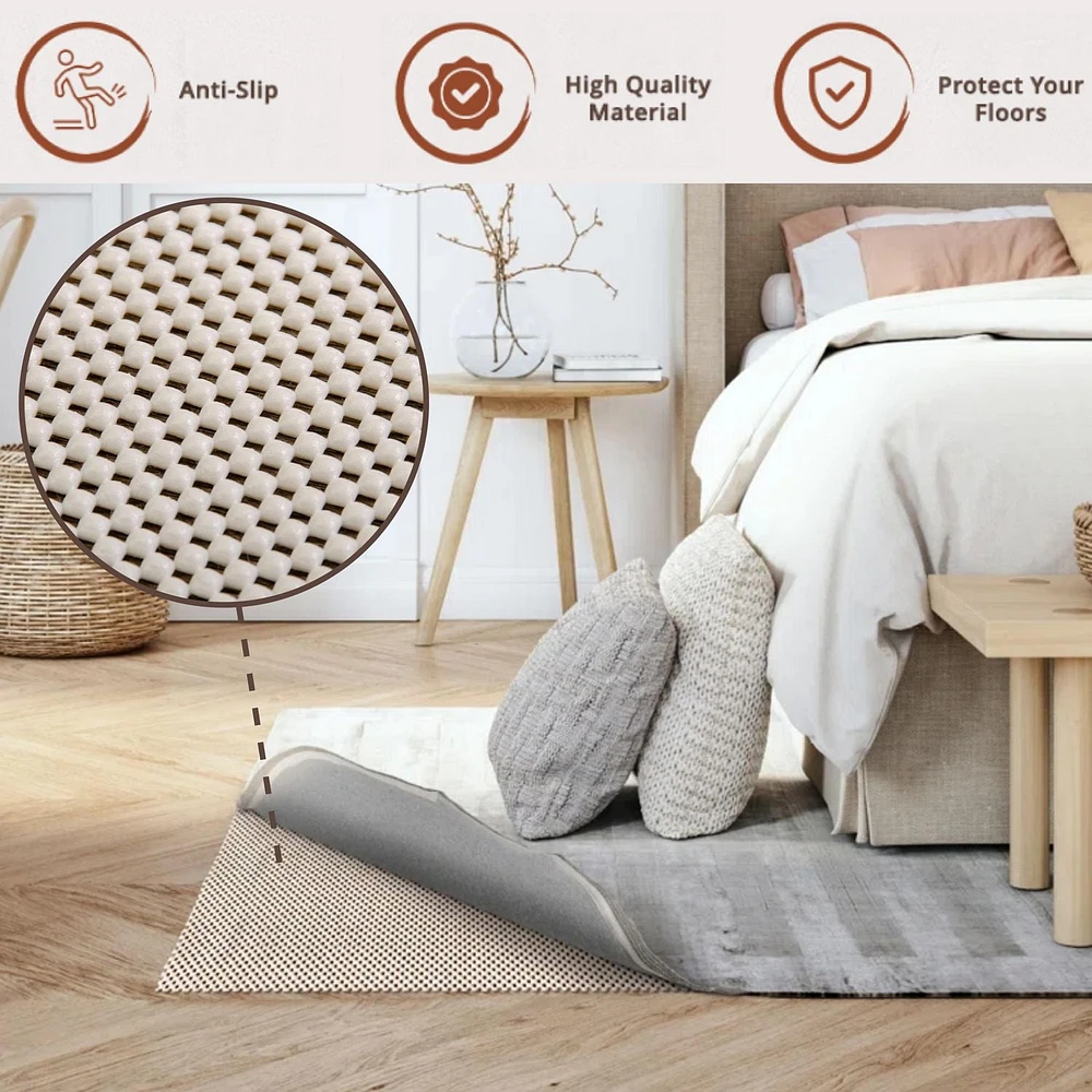 Rug Branch Rug Pad Collection Premium Standard Soft PVC Non-Slip Rug Pads