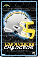 NFL Los Angeles Chargers - Neon Helmet 23 Wall Poster, 22.375" x 34"