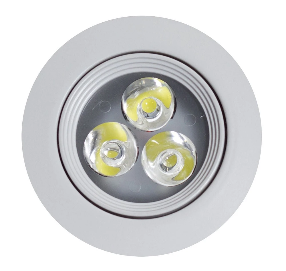 3,5 pouces Lampe de pot semi-encastrée ronde en aluminium de couleur blanche AI-589