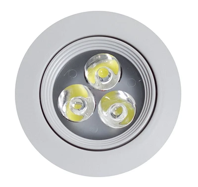 American Imaginations 3.5-in. W Round Aluminum Semi-Recessed Pot Light In White Color AI-589