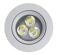 3,5 pouces Lampe de pot semi-encastrée ronde en aluminium de couleur blanche AI-589