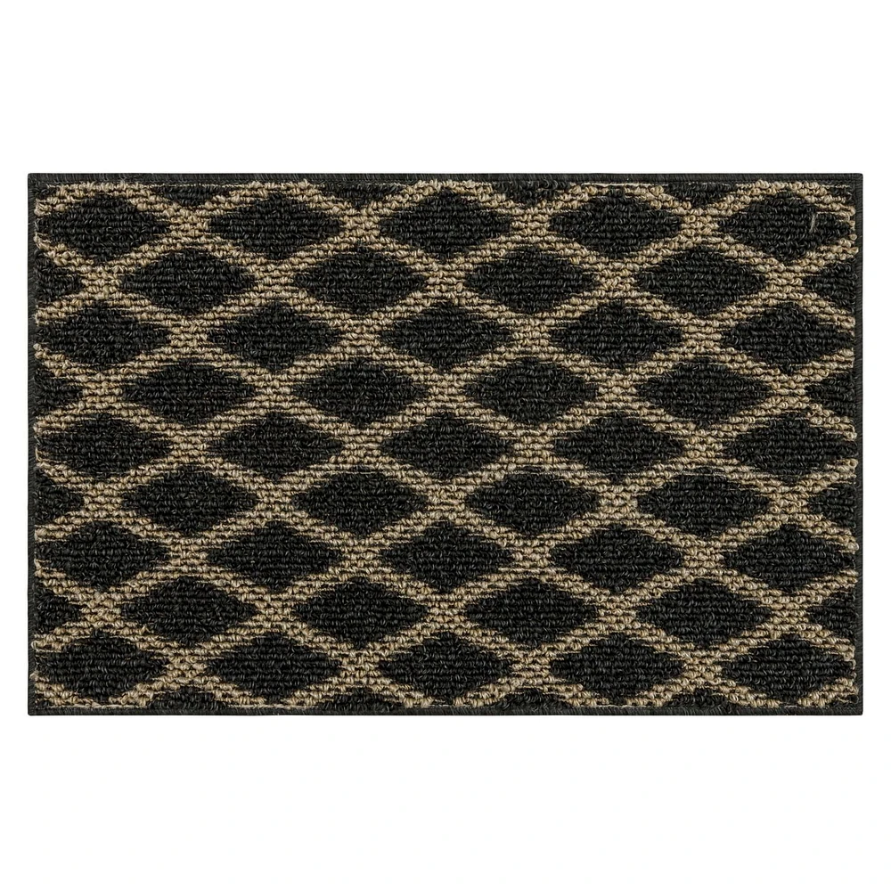Mohawk Home - Tapis touffeté en polyester à motif de losanges, praline/havane