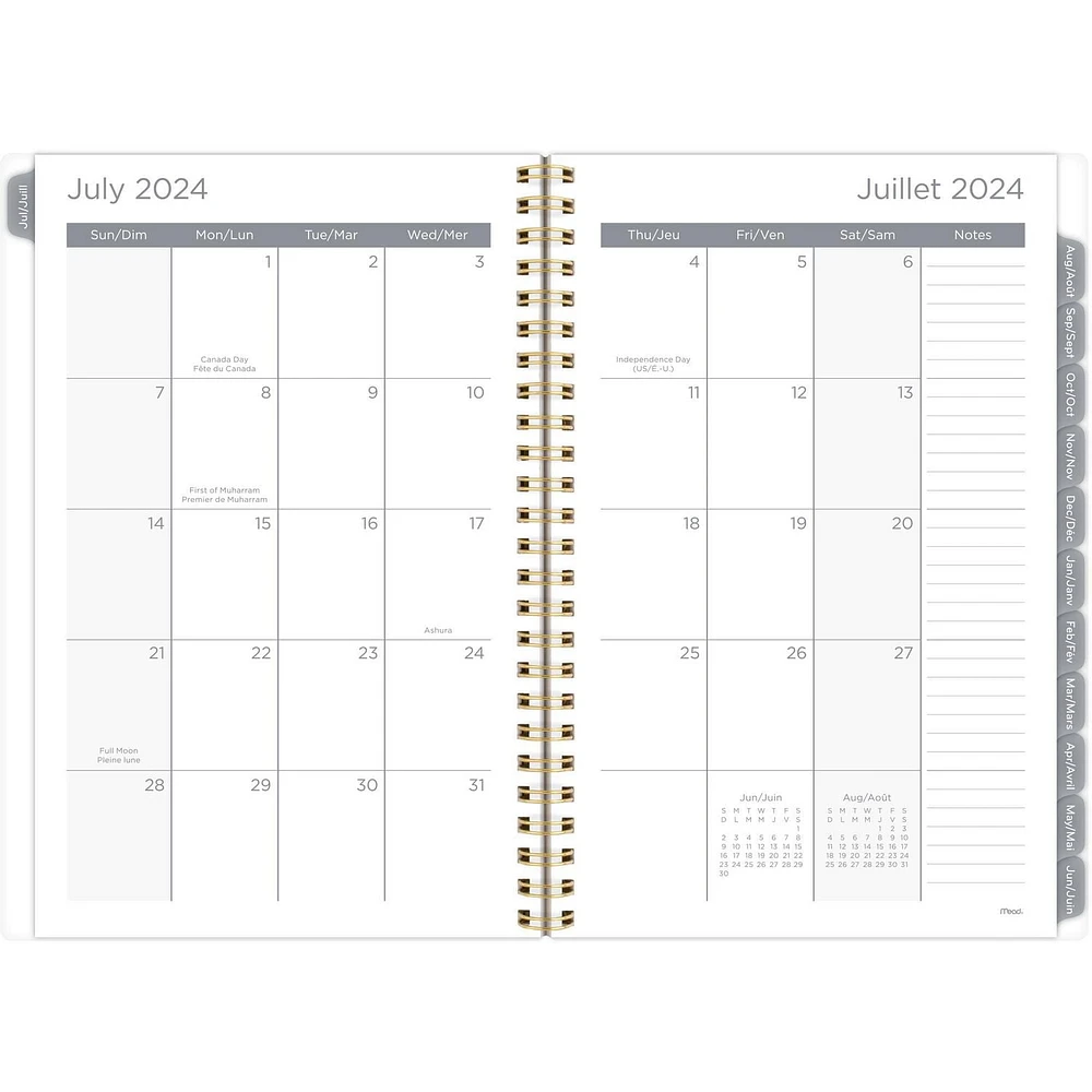 Mead 15M Petit Gris Glacier Agenda Agenda
