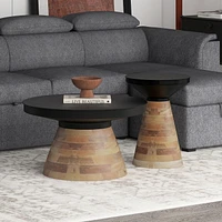 Ensemble 2 mcx - Noir et Noyer