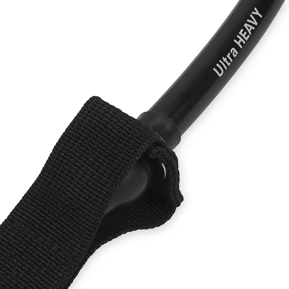 Reebok Delta Sure Grip Resistance Cord with Handles, Ultra-Heavy Resistance, Interchangeable Tubing
