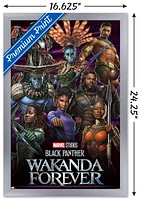 Marvel Black Panther: Wakanda Forever - Group Wall Poster, 22.375" x 34"