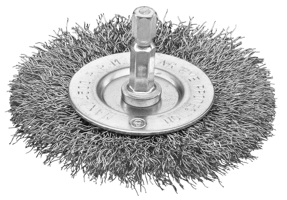 Ensemble de 6 brosses métalliques à tige hexagonale assorties HART matière jusqu'à 40 % plus rapide