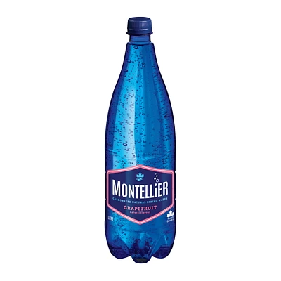 Montellier Eau Minérale Naturelle Pétillante au Pamplemousse 1 L, Bouteille 1L