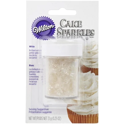 Brillant comestible à gâteau blanc Wilton