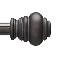 Jeu de tringles d'1 po hometrends avec embouts Bangle en étain Jeu de tringles ajustables pour rideaux