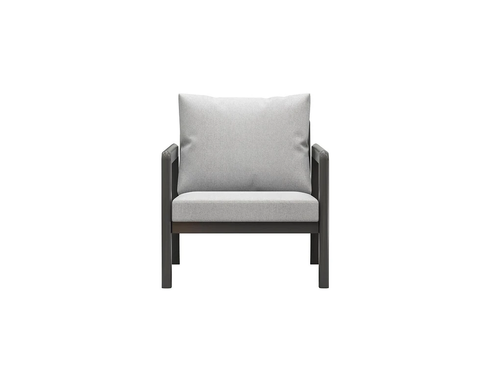 Ensemble Sectionnel de Patio en Aluminium Boston, Gris