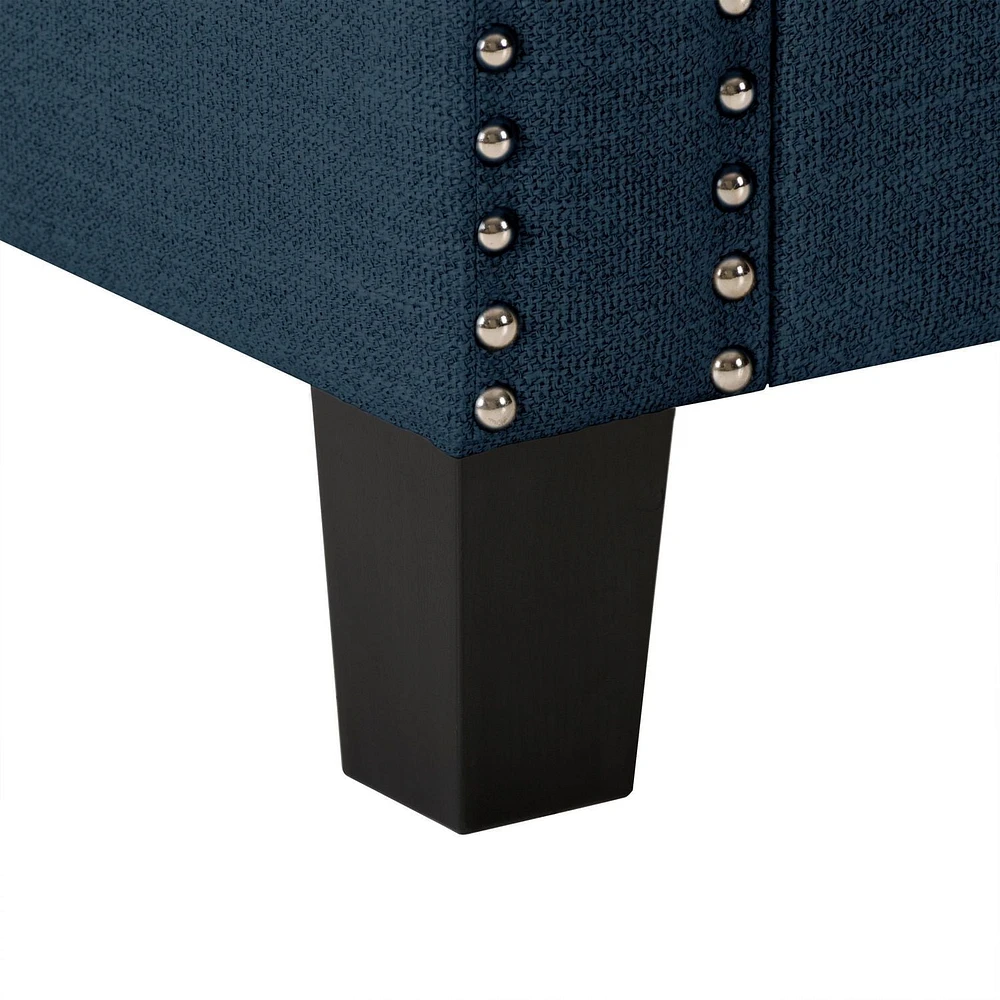 Pouf de stockage en tissu Boston