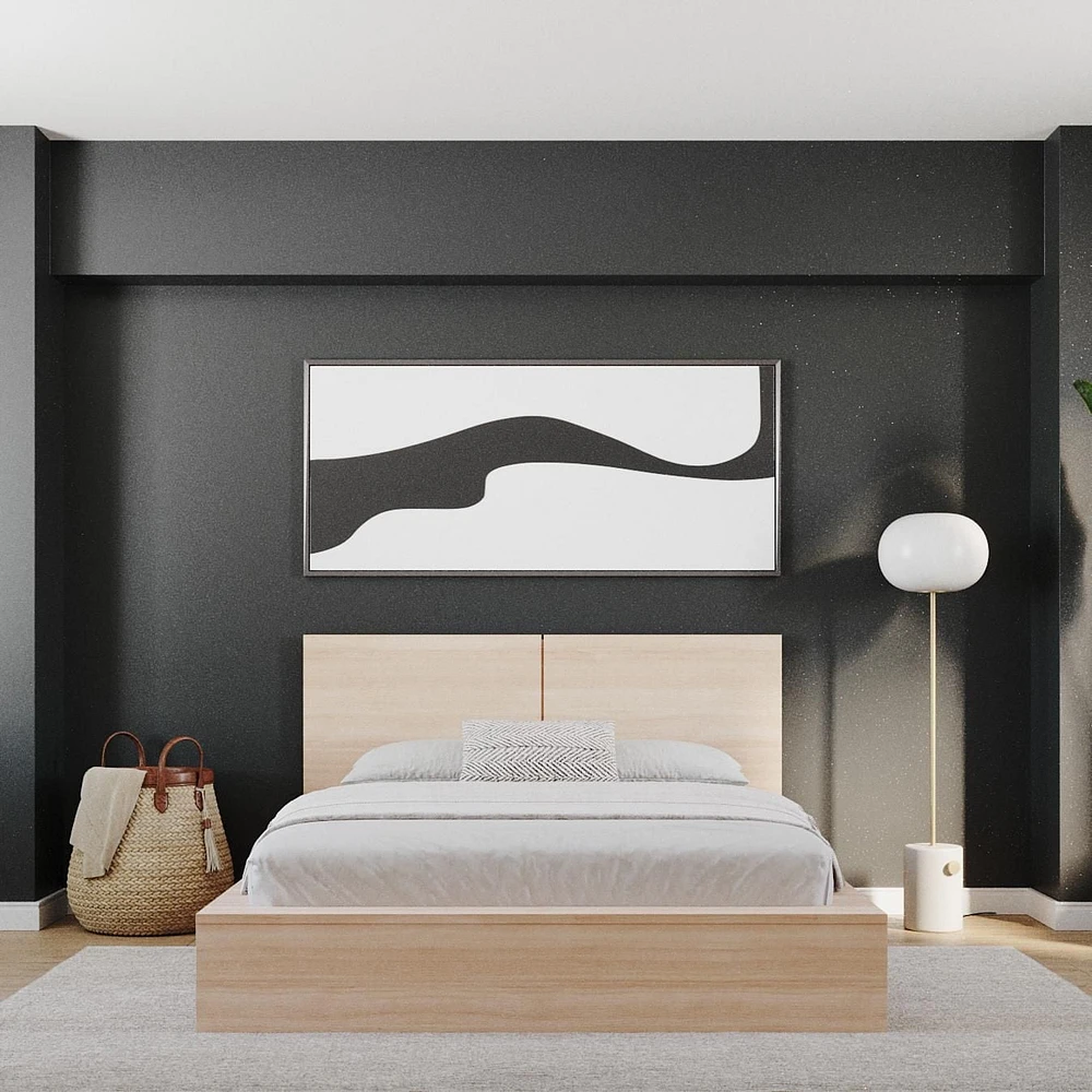 Nexera James Platform Bed with Headboard