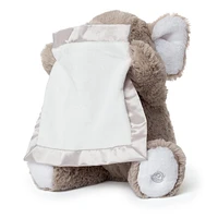 Peek-a-Boo Furry Friends Animated Peek-a-Boo Elephant Plush, Gray, 10"