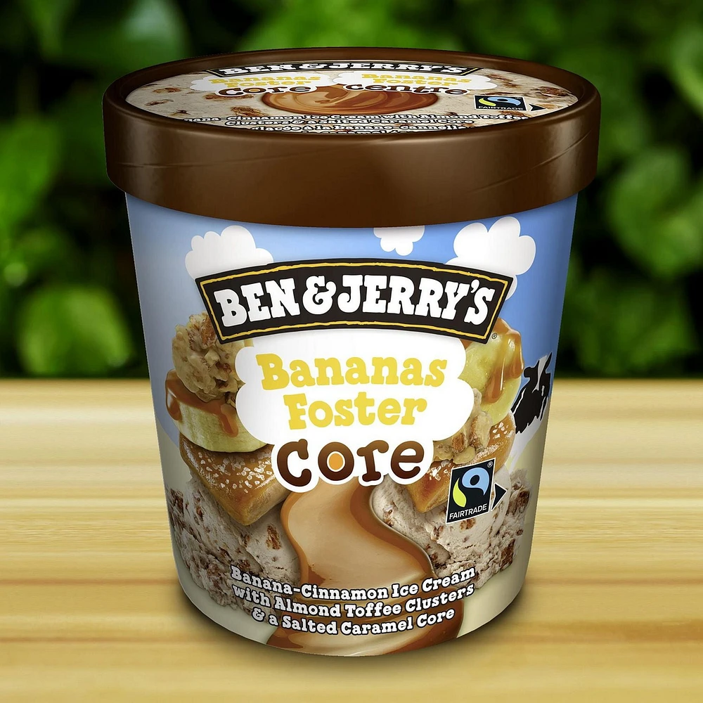 Ben & Jerry's Bananas Foster Core Ice Cream, 473ml