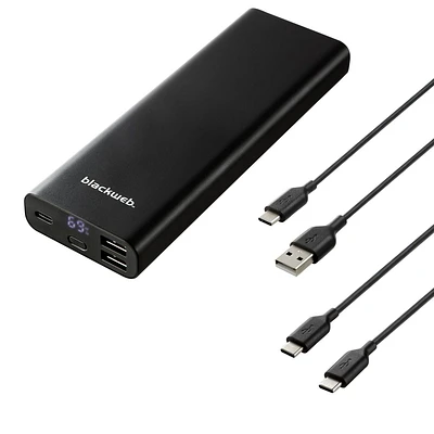 blackweb ™ USB Power Delivery Portable Battery (Black)