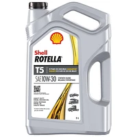 L'huile de moteur diesel Rotella T5 10W30 de Shell