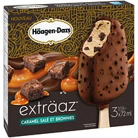 HÄAGEN-DAZS® exträaz™ Salted Caramel Brownie Ice Cream Bars Multipack 3 x 72 ml