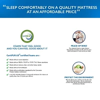 Matelas en mousse à mémoire de forme Mainstays de po
