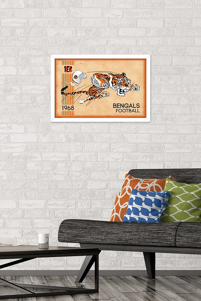 NFL Cincinnati Bengals - Retro Logo 14 Wall Poster