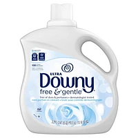 Downy Ultra Free & Gentle Laundry Liquid Fabric Softener (Fabric Conditioner), Hypoallergenic, 3.29L