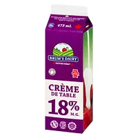 Crème de table à 18 % M.G. de Brum's Carton de 500 ml