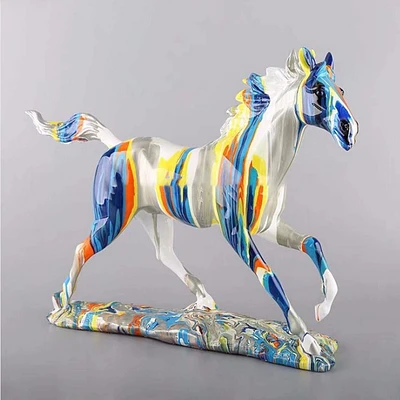 Canadian Furniture présente une élégante sculpture en forme de cheval pour la décoration de la maison et du bureau