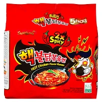 SAMYANG CHICKEN FLAVOURED RAMEN EXTRA SPICE, Hot Chicken 2X Spicy Flavour Ramen