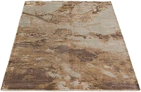 ECARPETGALLERY 5'3" x 7'6" Carved Galleria Hand Loomed Area Rug for Living Room, Dining Room and Bedroom in Grey
